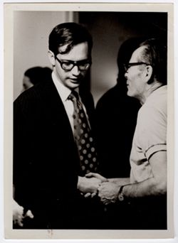 Frank McCloskey and Unidentified Man