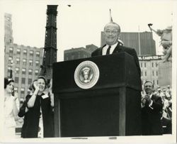 President Johnson in Indianapolis