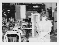 Versailles factory: woman standing