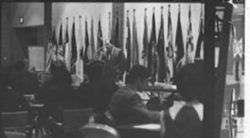Senator Jennings Randolph speaking to a group