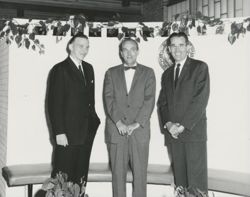 Jack Detzler and others at faculty lunch, IU South Bend, 1960