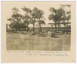 Forms for foundation of Camp Johnson barracks No. 2
