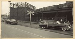 President William V. S. Tubman arrives at the Republic Steel Corporation plants