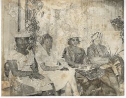 Portrait of Mrs. Tubman and guests