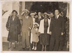 President Tubman and companions pose for group portrait