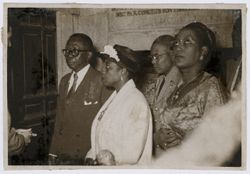President and Mrs. William V.S Tubman, Mrs. Victoria Tolbert, and General R.A. Brewer on a tour in Seville during the state visit to Spain