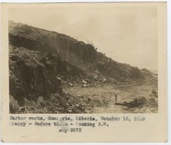 Quarry before blast