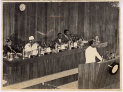 Man speaking from podium