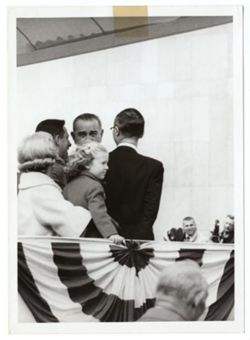 President Johnson in Indiana
