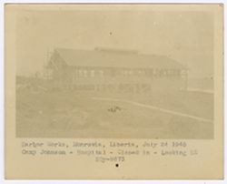 Camp Johnson-Hospital near the harbor works in Monrovia