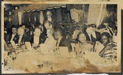 Distinguished guests at dinner