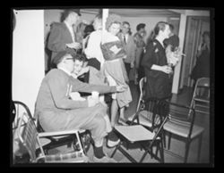 New Year's Eve Party at Roy and Virginia Scovill's home, Ogden Dunes, 1959. 2
