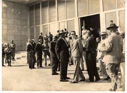President Tubman and dignitaries at Fiat factory