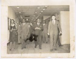 President William V. S. Tubman and other Liberian dignitaries tour U.S. FBI facilities