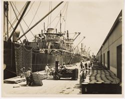 Men working at shipyard