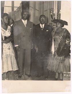 President William V. S. Tubman and his wife pose with another couple