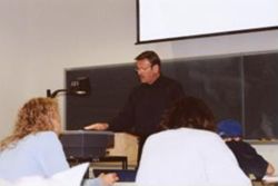 Paul J. Herr in IU South Bend classroom
