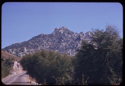 Mountain above Hwy US 60/70 between Superior and Miami along Pinal -Gila county line, Arizona
