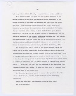 Introduction of The Honorable Richard M. Nixon October 17, 1965