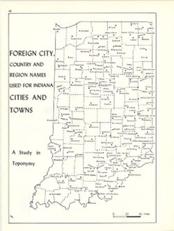 Foreign city, country and region names used for Indiana cities and towns