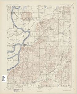 Indiana-Illinois, New Harmony quadrangle [1925 reprint without vegetation]