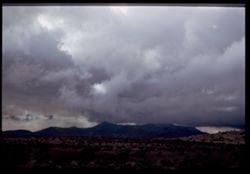 Heavy clouds above Arizona's Whitlock Mtns. Between Duncan and Safford Cushman