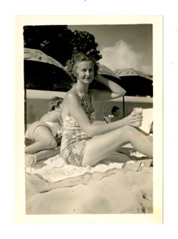 Woman in bathing suit