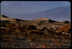 Sand dunes on a windy winter day near Stove Pipe Wells. Death Valley