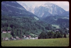 Mountains are near Berchtesgaden.