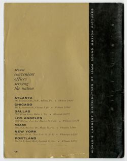 United World Films, Inc.: 16mm Sound Motion Pictures Catalog, 1959
