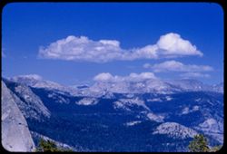 View eastward form top of Sentinel Dome past Half Dome at left