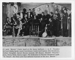 An Early Bennie Carter Band at the Savoy Ballroom [archive photograph]