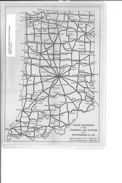 State highways in the federal aid system as of September 30, 1931 [Indiana]
