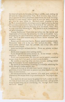 Baccalaureate, addressed to the Senior Class at the Late Commencement, 1843