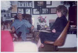 Lorenzo Tucker and Phyllis Klotman in his home