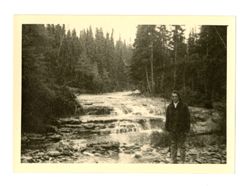 Man stands in river 2