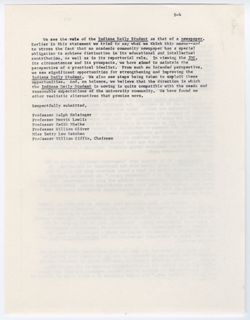 66: Report of Committee to Review the Daily Student and Other Mass Media, ca. 04 March 1969
