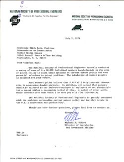 Letter from Michael M. Schoor to Birch Bayh, July 2, 1979