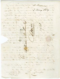 Burroughs, Dr. M[armaduke], Vera Cruz, 7 Jan 1837, to William Maclure, Mexico., 1837 Jan. 7