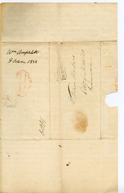 Amphlett, William, New Harmony to William Maclure, Mexico., 1838 Oct. 9