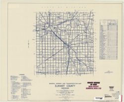 General highway and transportation map of Elkhart County, Indiana