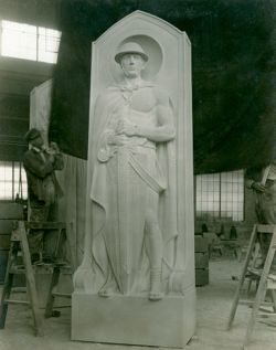 Statue for Indiana War Memorial, Indianapolis