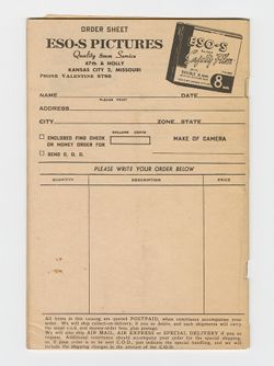 Eso-S Pictures: Home Movies film and equipment catalog