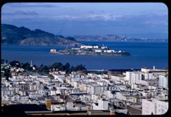 Alcatraz Island from Lafayette Sq.