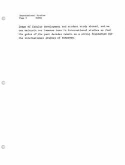 "International Education: the Challenge of the 1980s;" International Studies Association Meeting, IUPUI, 19 Oct 1979