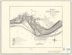 Map of the Falls of the Ohio from actual survey, adapted to the low water of 1819