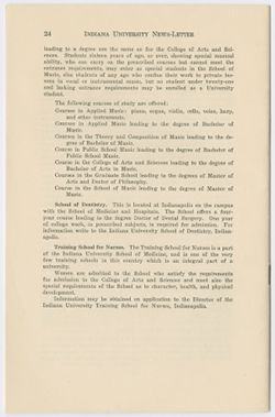 "Indiana University College of Arts and Sciences Announcements 1934" vol. XXI, no. 12