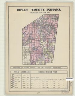 Ripley County, Indiana, preliminary land use map