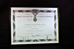 French Legion of Honor Award - 1985