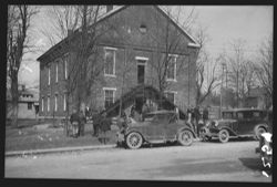 Court house with car in front